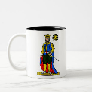 Re di denari Two-Tone coffee mug