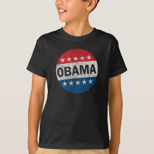Re-Elect Barack Obama 2012 Vintage Button Shirt