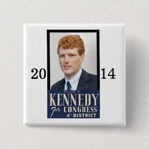 Re-elect Joseph P. Kennedy, III 2 Inch Square Button