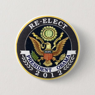 Re-Elect Obama 2 Inch Round Button