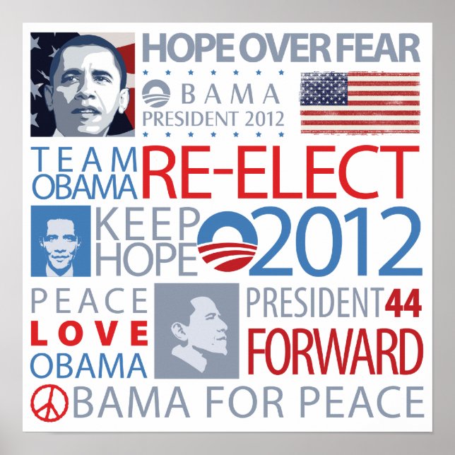 Re-elect Obama Poster (Front)