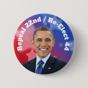 Re-Elect President Obama 2 Inch Round Button