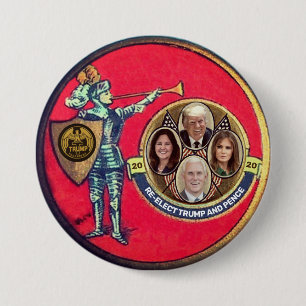Re-elect Trump 2020 3 Inch Round Button