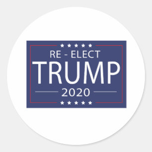 Re-Elect Trump 2020 Classic Round Sticker