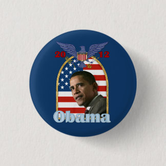 Re-Election Barack Obama for 2012 1 Inch Round Button