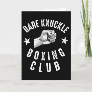 Re Knuckle Boxing Men Fist Fighting Knuckle Fighte Card