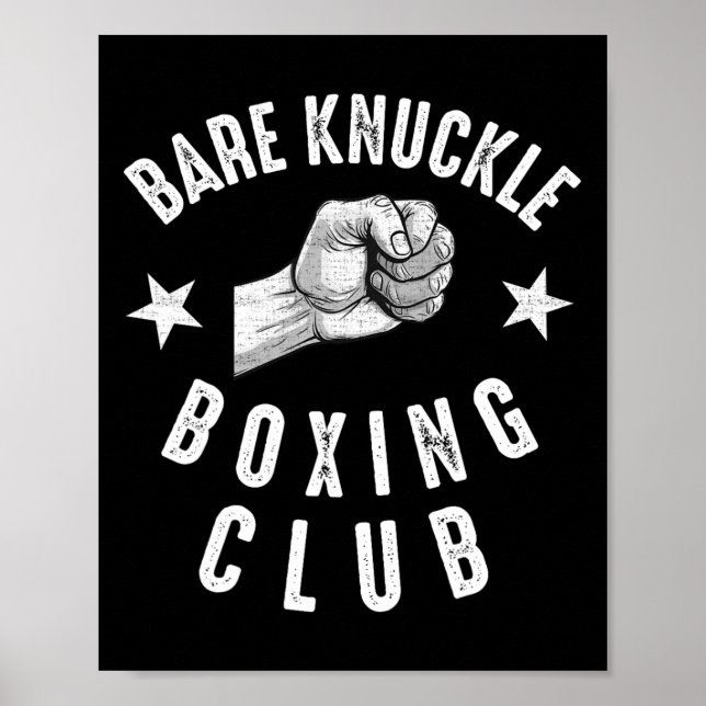 Re Knuckle Boxing Men Fist Fighting Knuckle Fighte Poster (Front)