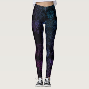 Re-makeWild Things Shimmery BluPurple Asymmetrical Leggings