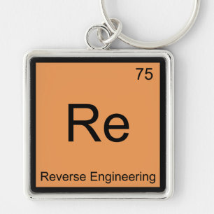 Re - Reverse Engineering Chemistry Element Symbol Keychain