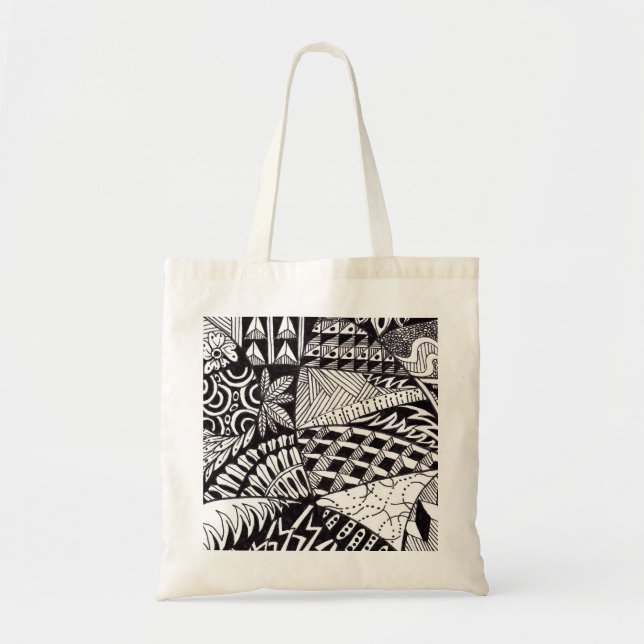 Re-usable stock market of purchases tote bag (Front)