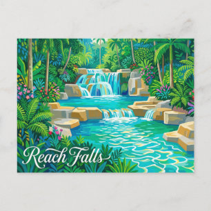 Reach Falls Jamaica Postcard