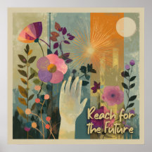 Reach for the Future – Solarpunk Art Print