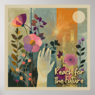 Reach for the Future – Solarpunk Art Print