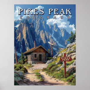 Reach for the Peak: Pikes Peak, Colorado Poster