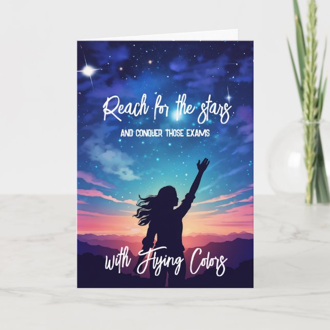 Reach for the stars  GCSE ALevel SAT Card (Front)