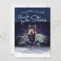 Reach for the Stars Graduation Announcement