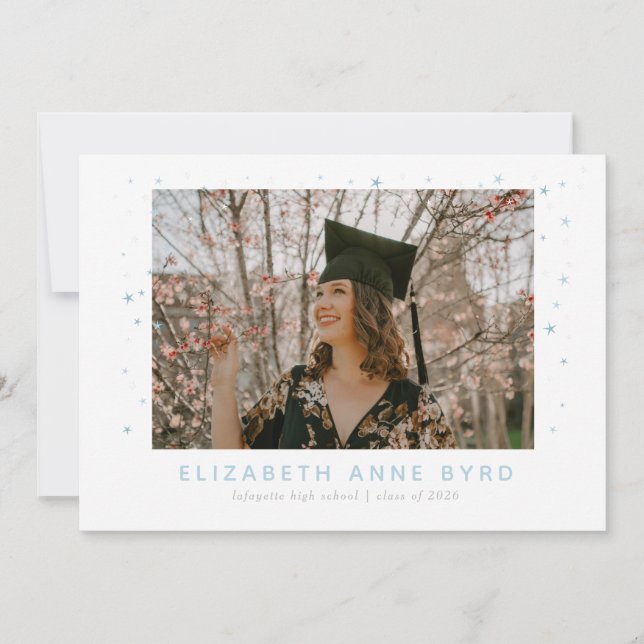 Reach for the Stars Graduation Announcement (Front)