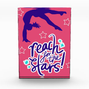 Reach for the Stars Gymnastics Tumbling Photo Block