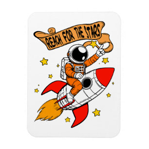 Reach for the stars magnet