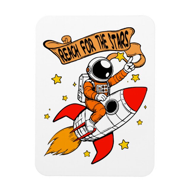 Reach for the stars magnet (Vertical)