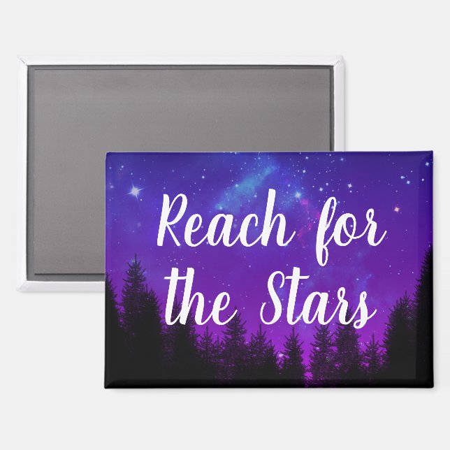 Reach for the Stars Motivational Magnet (Front/Back)
