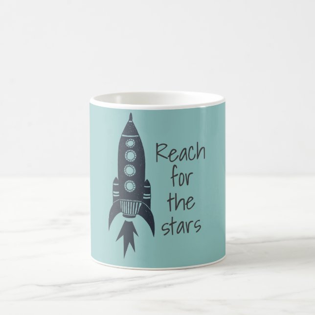 Reach for the Stars Spaceship Coffee Mug (Center)