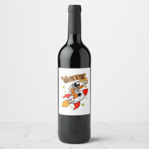 Reach for the stars wine label
