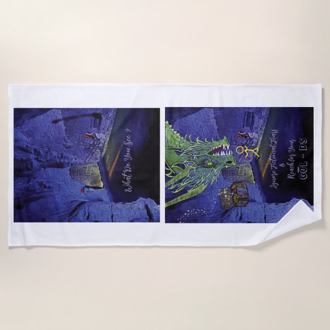 Reach for your Goals Beach Towel (Front)