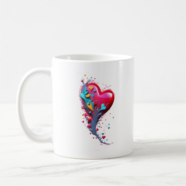 Reach Her With Your Heart II Coffee Mug (Left)