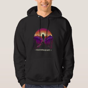Reach New Heights at Sunset Hiking Adventure Hoodie