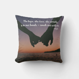 Reach Out With Me Throw Pillow