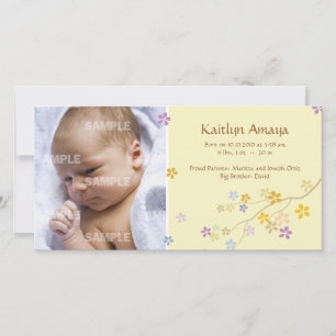 Reaching Branch Baby (Lemon) Announcement