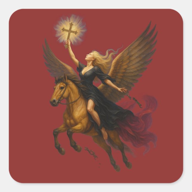 Reaching For Eternity  Square Sticker (Front)