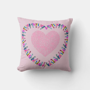 Reaching for Love Throw Pillow