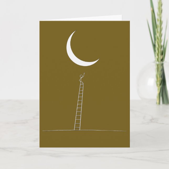 Reaching For The Moon Card (Front)