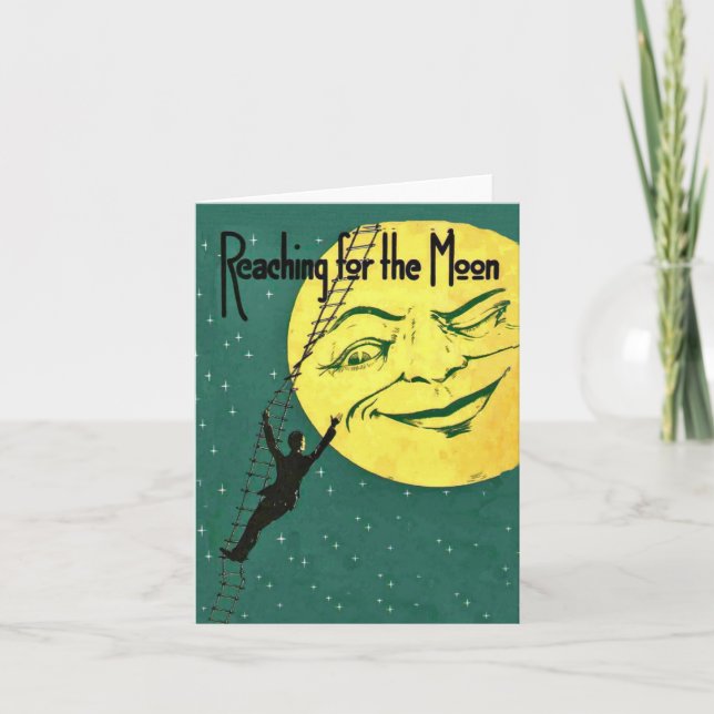 Reaching for the Moon Note Card (Front)