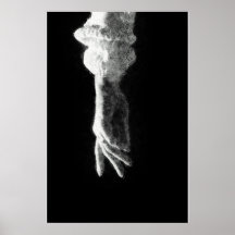 reaching hand glowing sketch art