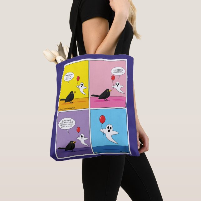 Reaching the Opposite Goal Comic Tote Bag (Close Up)