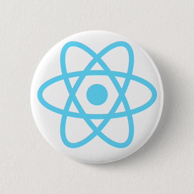 React js Stickers, Mugs,  T-shirts and much more 2 Inch Round Button (Front)