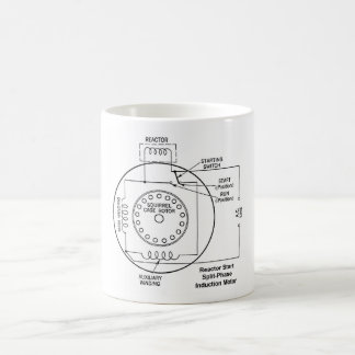 Reactor Start Split-Phase Induction Motor Diagram  Coffee Mug