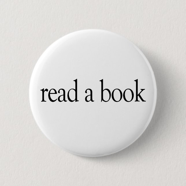 Read A Book 2 Inch Round Button (Front)