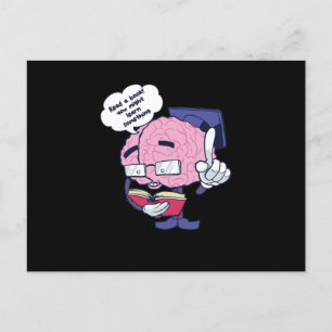 Read A Book Bookworms Readers Nerds Gift Postcard