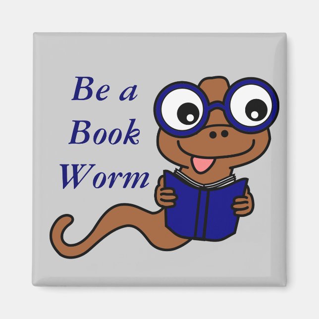 Read a Book Month: Be a Book Worm Magnet (Front)