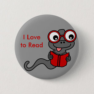 Read a Book Month: I Love Reading 2 Inch Round Button