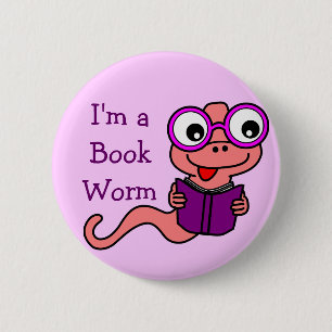 Read a Book Month: I'm a Book Worm 2 Inch Round Button