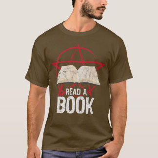 Read a Book Pentagram Satan Occult Goth Satanic T-Shirt