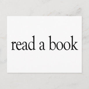Read A Book Postcard