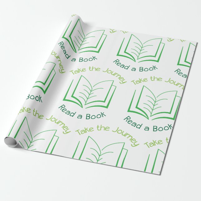 Read a Book Wrapping Paper (Unrolled)