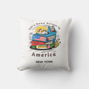 Read across america hamster  throw pillow
