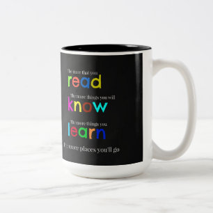 Read and learn Two-Tone coffee mug